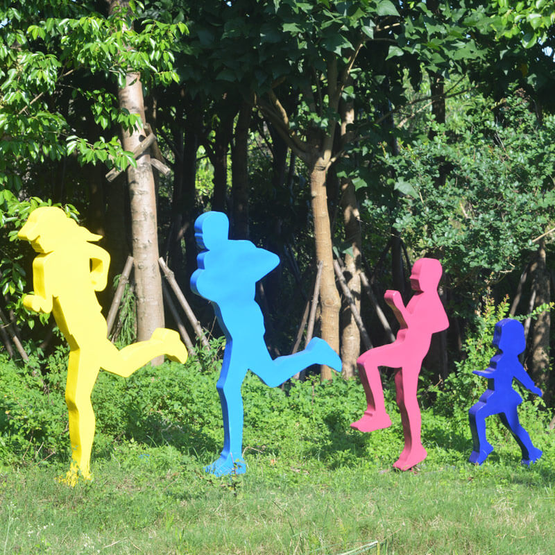 立体人物抽象雕塑