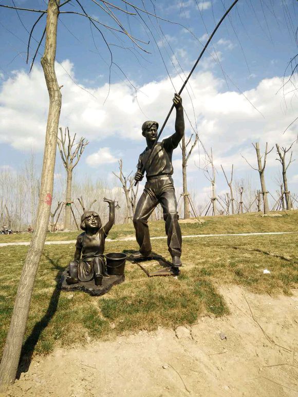 人物雕塑,仿铜雕塑,铜制雕塑